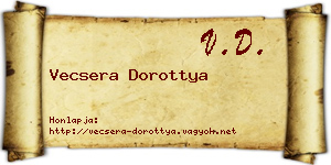 Vecsera Dorottya névjegykártya