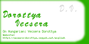 dorottya vecsera business card